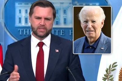 KIJK. Amerikaanse vicepresident Vance onder vuur omdat hij spot drijft met Biden na vraag over 9/11-herdenking