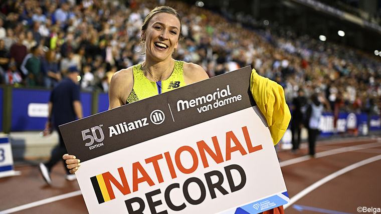 Memorial Van Damme Paulien Couckuyt snelt opnieuw naar Belgisch record op 400 meter horden, maar droomt van meer: "Het voelt heel dichtbij"