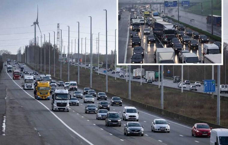 Extra verkeershinder op E19