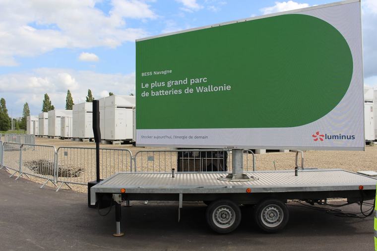 Luminus lance le plus grand parc de batteries de Wallonie