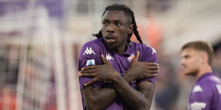 'Italië-spits Moise Kean gaat Fiorentina verlaten en levert 40 miljoen euro op'